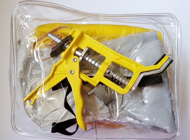 Water protection kit with half inch sheared head attachment and Shutgun