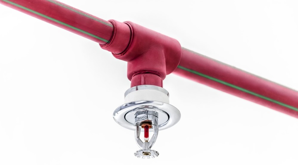 fires prinkler red pipe